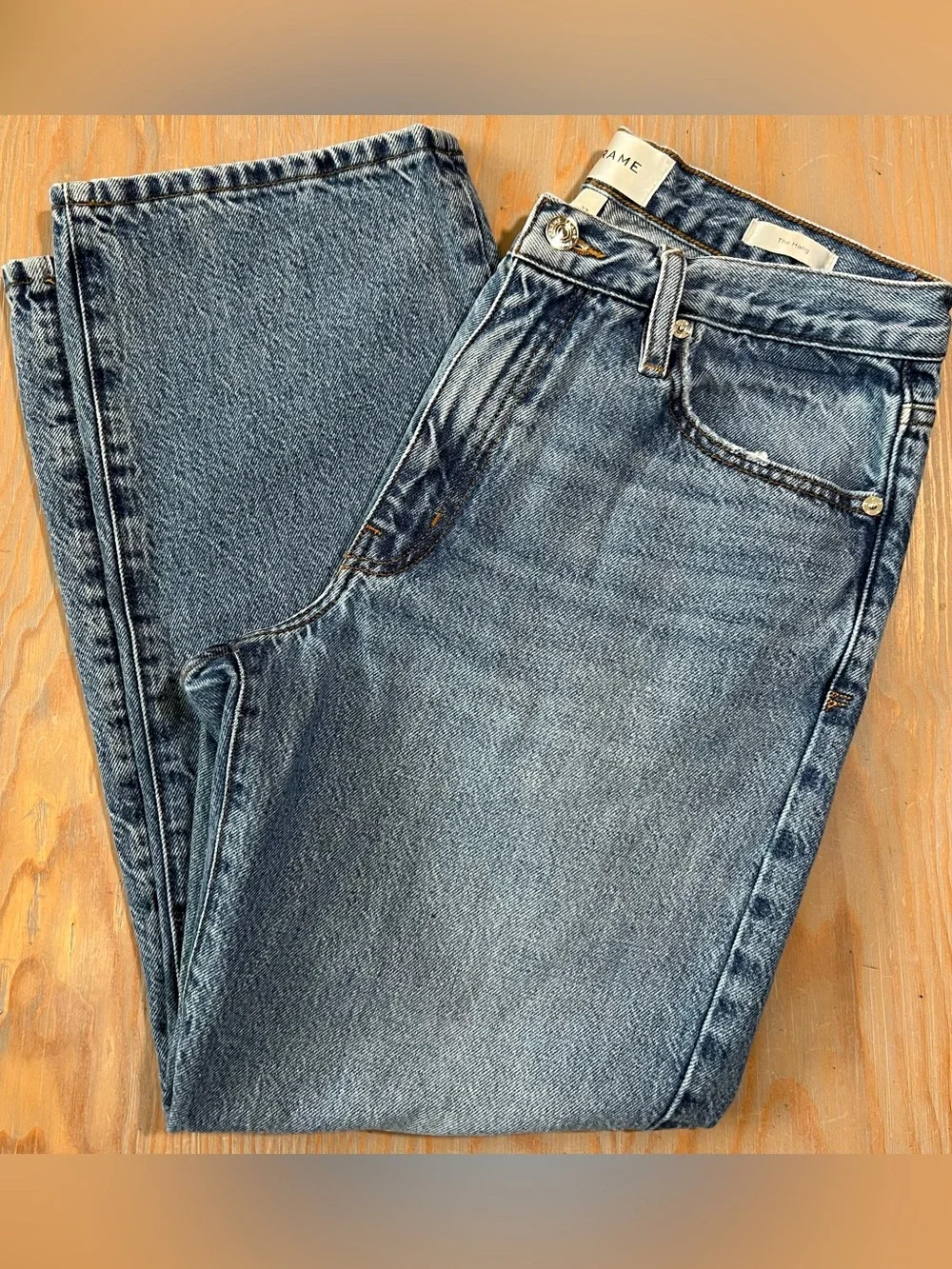 FRAME “the hang” jeans in color Seattle size 27 - Picture 3 of 11
